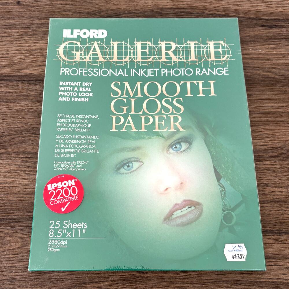 ILFORD Galerie Professional Inkjet Photo Range Smooth Gloss Paper